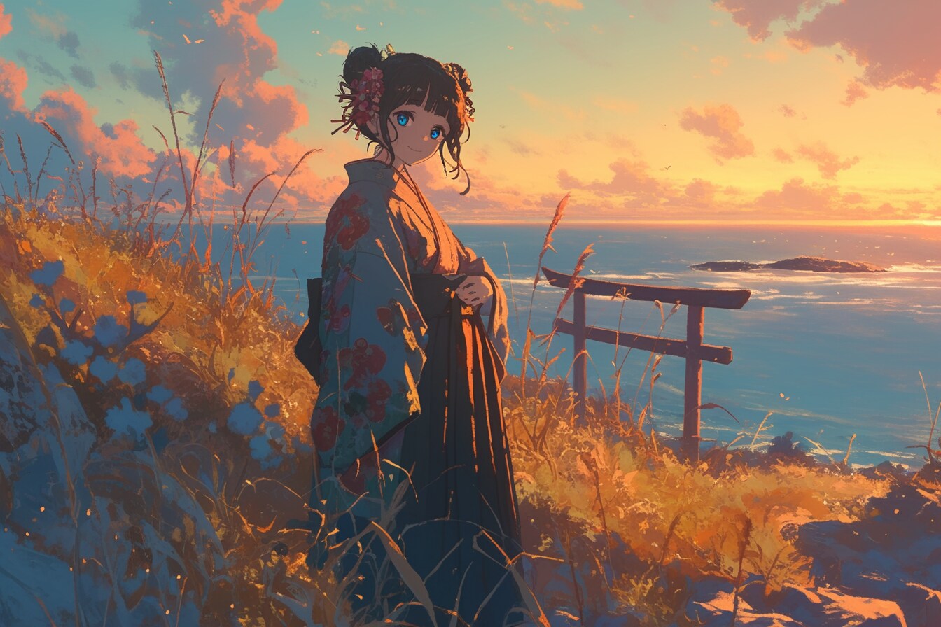 夕暮れのおだんごちゃん🍡✨15 | の人気AIイラスト・グラビア