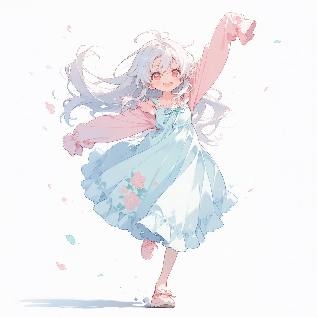 姉の服を着てはしゃぐ妹