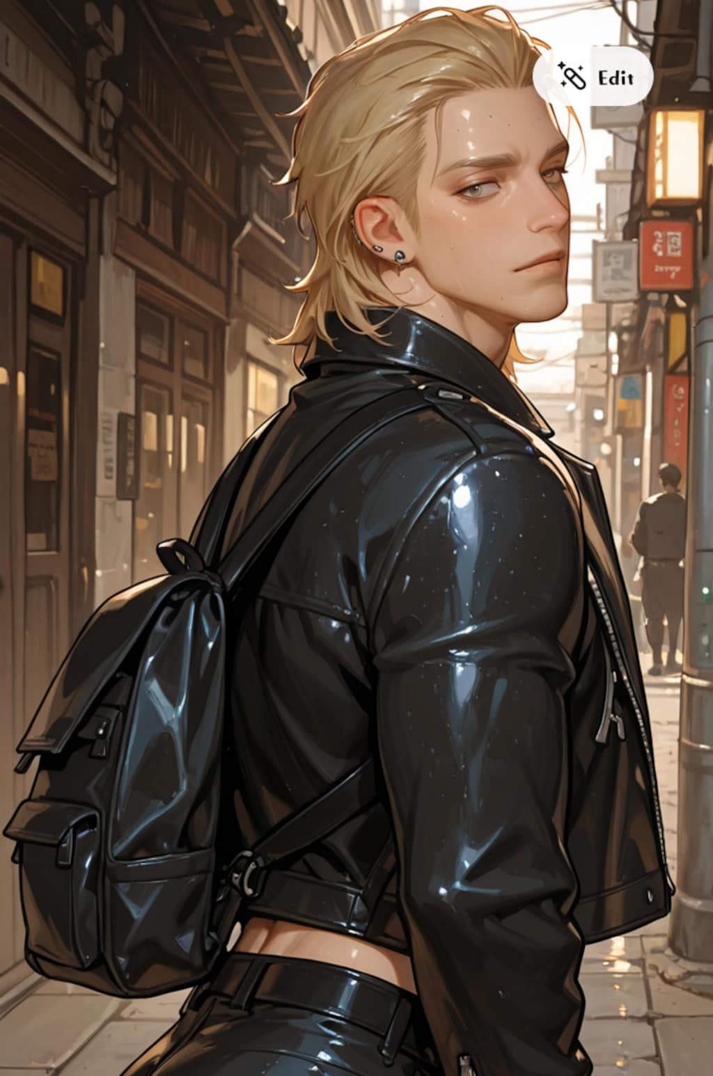 ライダースの男