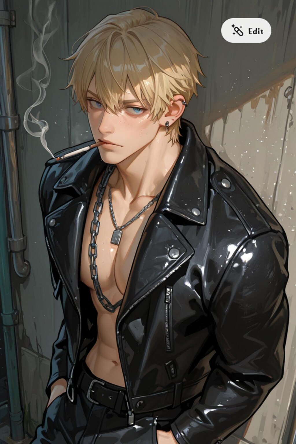 ライダースの男