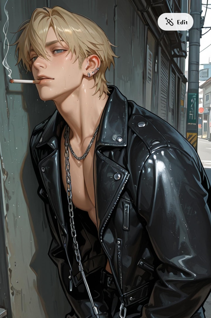 ライダースの男 | の人気AIイラスト・グラビア