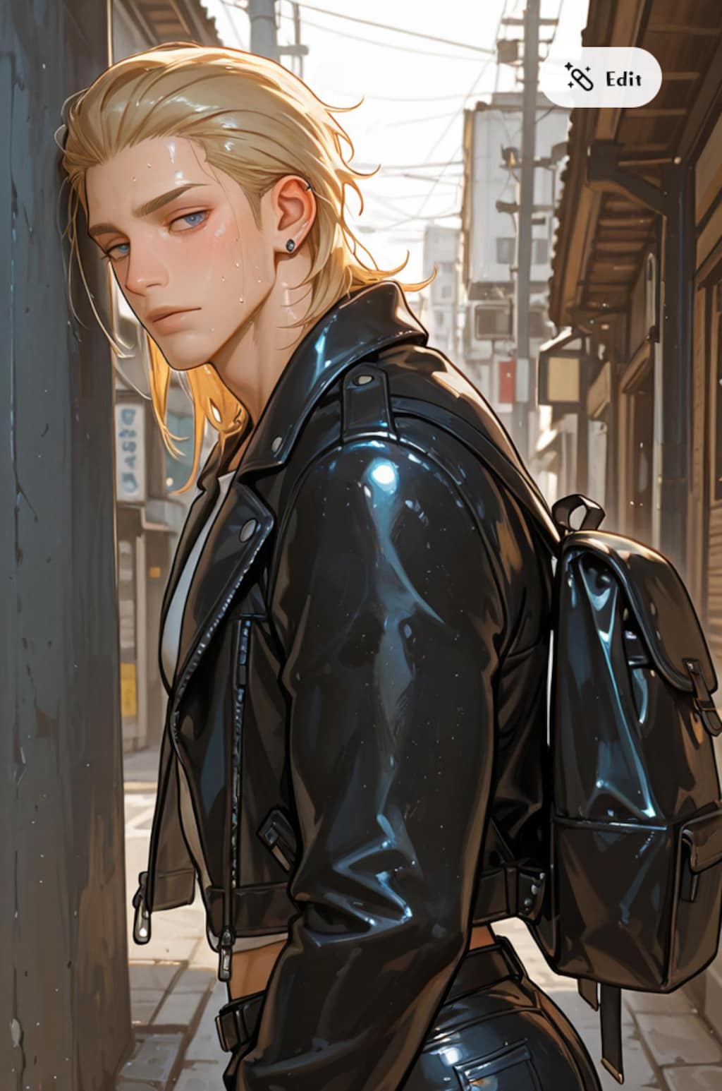ライダースの男
