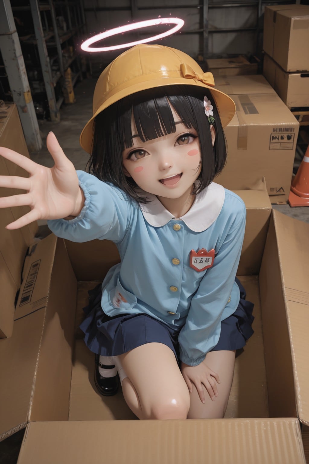 Rent A Girlfriend（妹をレンタルしました！悪戯系天使ちゃんと倉庫でかくれんぼ。良い子は真似しないでねww） | の人気AIイラスト・グラビア