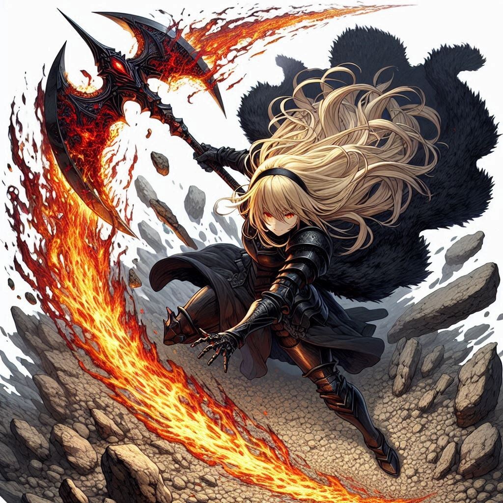 ブロンドの女騎士さん786