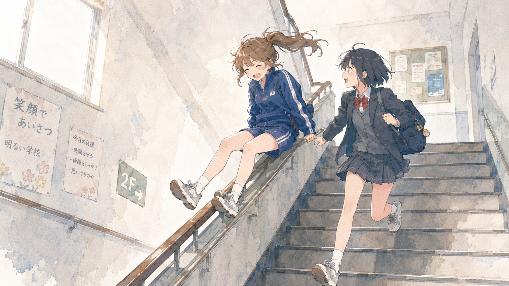 階段 | の人気AIイラスト・グラビア