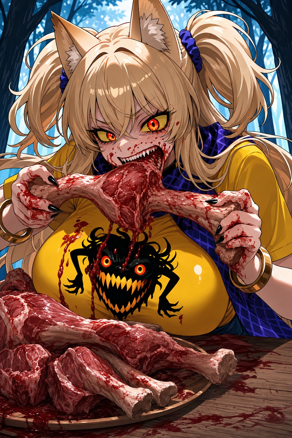 食事中