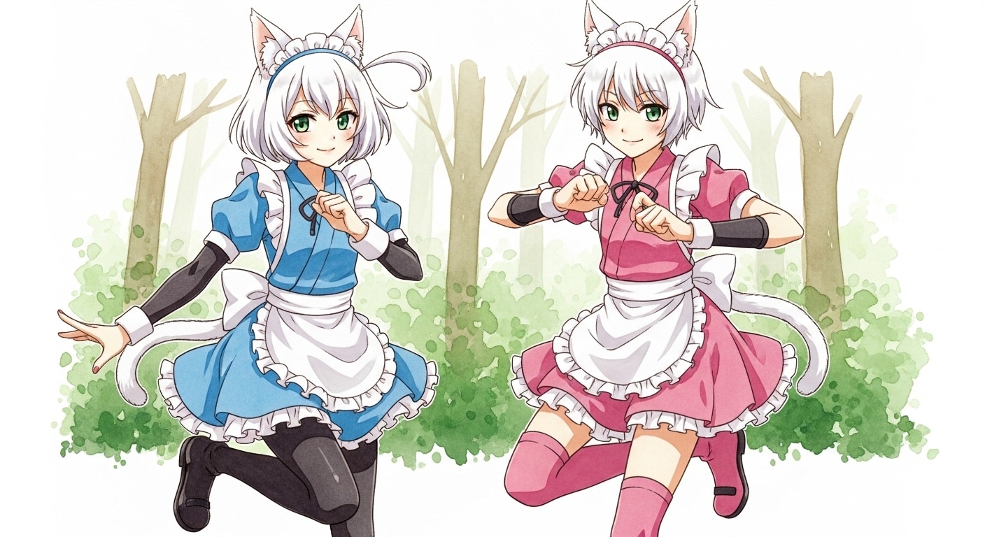 春色忍者メイド | の人気AIイラスト・グラビア