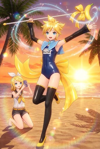 鏡音レンの暴走　撮影中