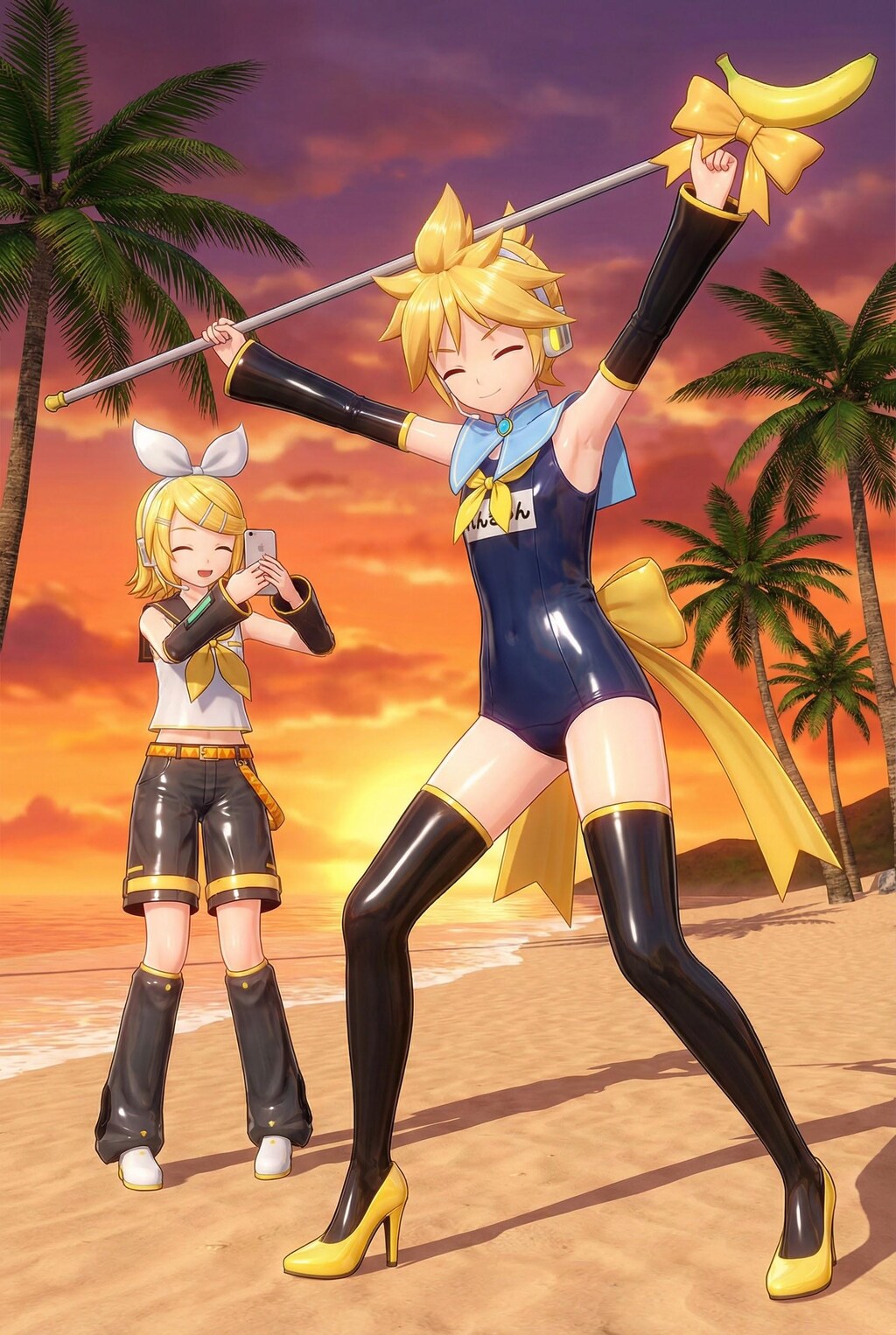 鏡音レンの暴走　撮影中