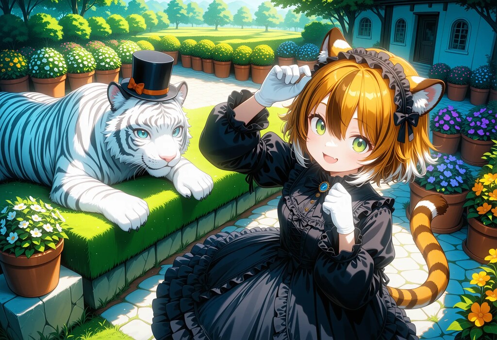 おめかししたらお茶会へ