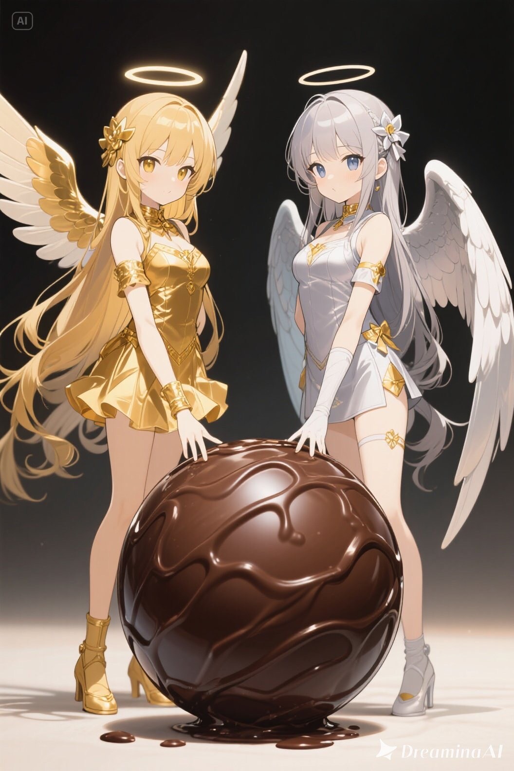 金と銀のエンゼル520 | の人気AIイラスト・グラビア