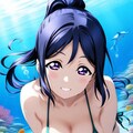 深海に泳ぐ果南の海物語👙🌊🐬🐢🐠🪸❤️ 2枚目