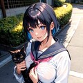 JKと猫　～空から降ってきたから天使かと思っちゃった～ 7枚目