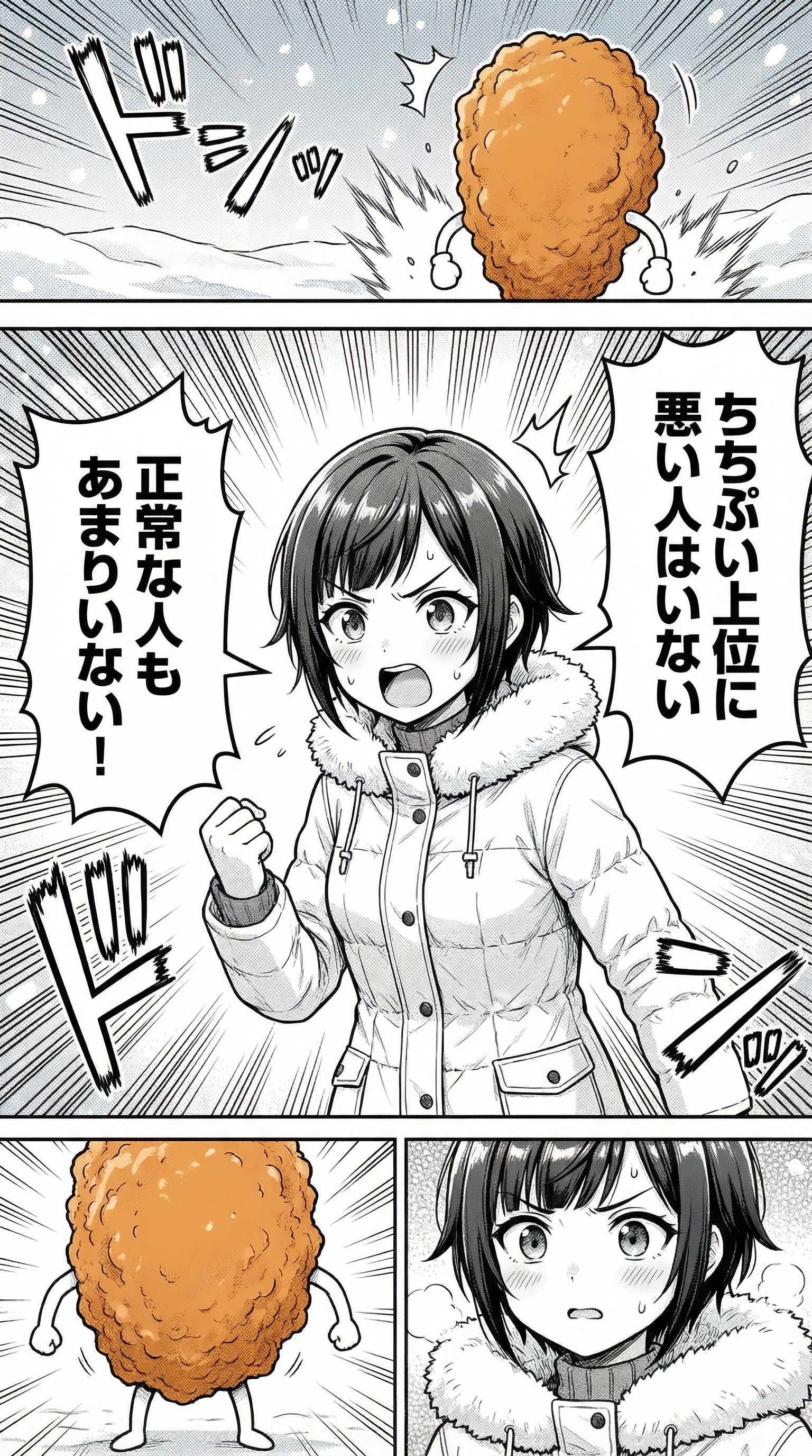 衝撃的な事実に気付いたメグさん | の人気AIイラスト・グラビア