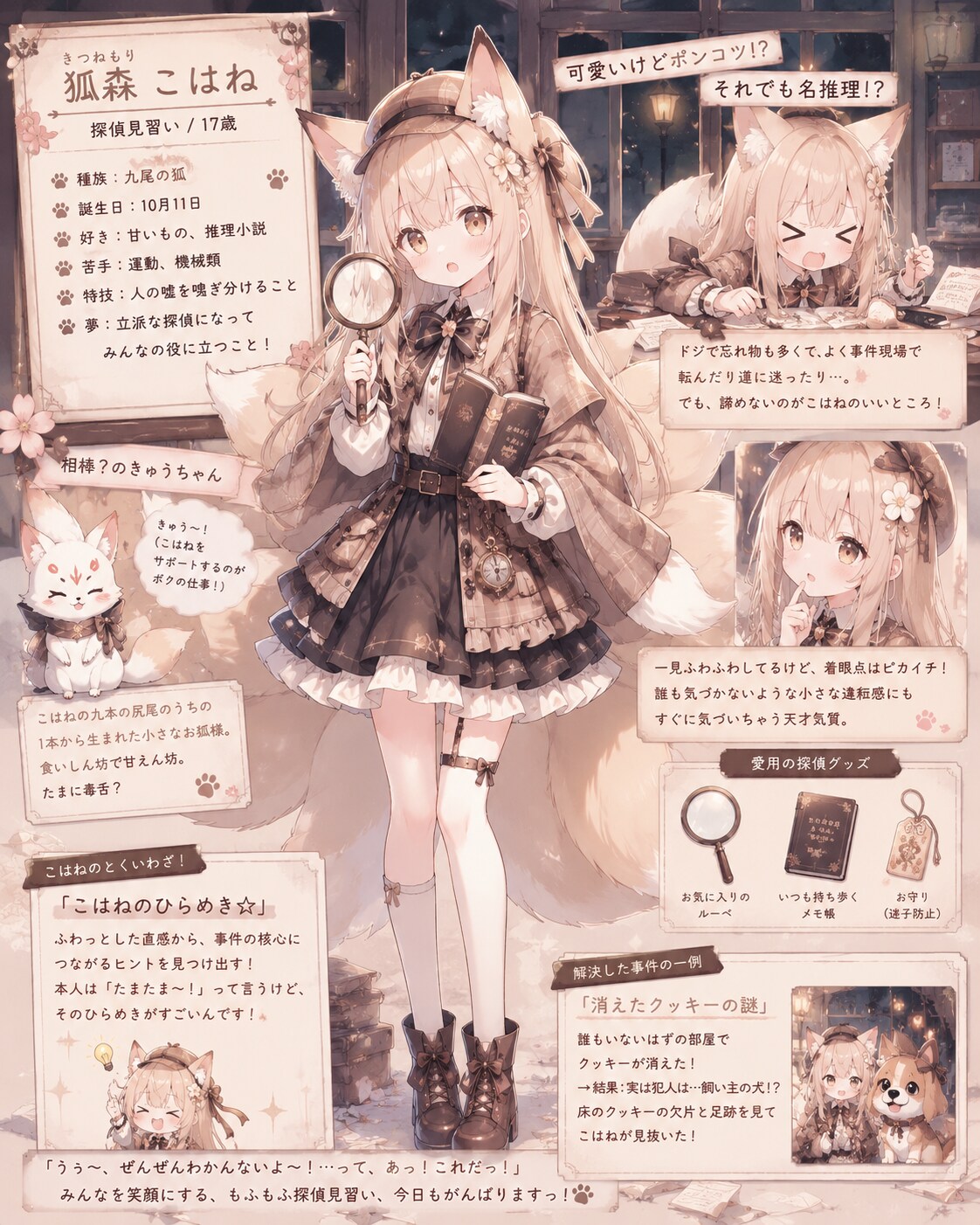 狐探偵見習いこはねのプロフィール