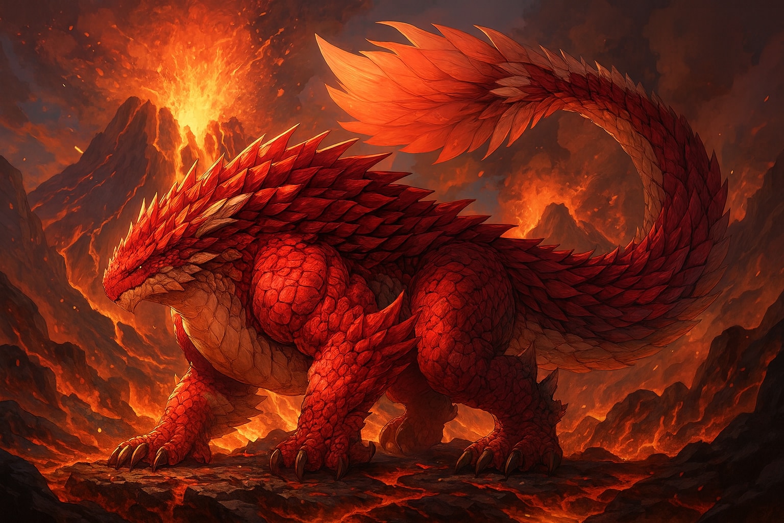 火山帯の重火竜 | の人気AIイラスト・グラビア