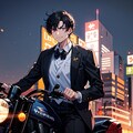 バイクに乗る黒髪短髪青年・真面目ＥＸ版！！（12枚）＆blue_pencil-EX雑感 7枚目