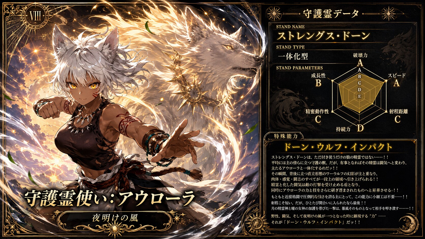 守護霊『ストレングス・ドーン』　-剣華夢幻 ドリームクルセイダーズ-
