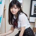 美術部の女性生徒 3枚目