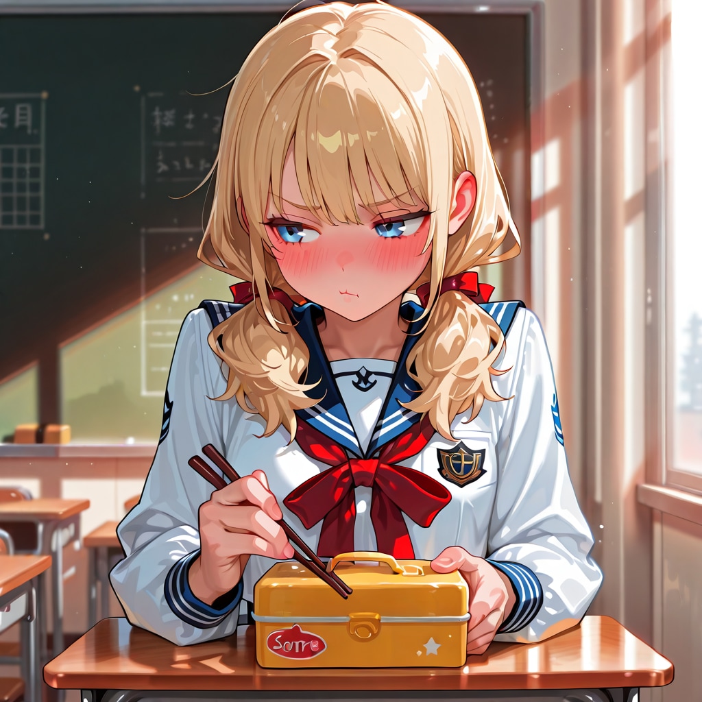 ……っ。『あーん』なんてしないわよ！ 自分で食べなさいよバカ！