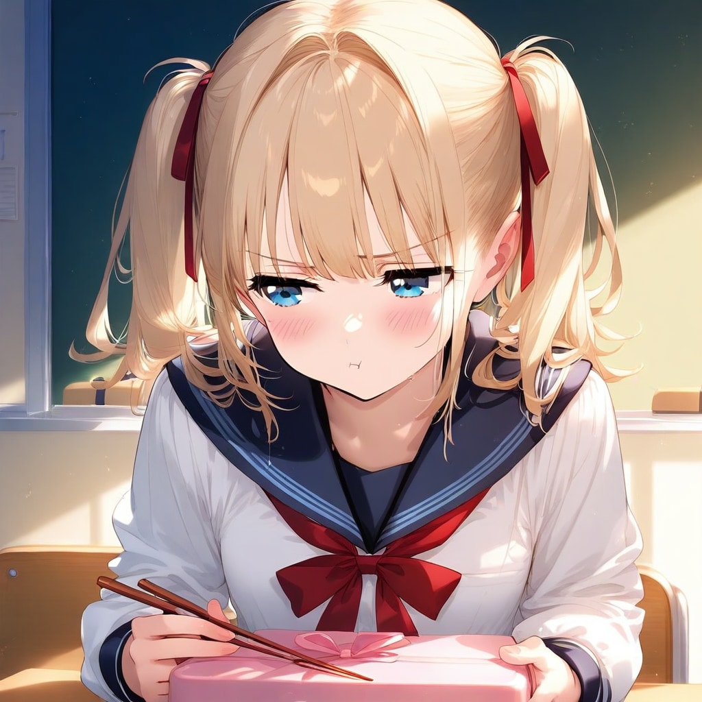 ……っ。『あーん』なんてしないわよ！ 自分で食べなさいよバカ！