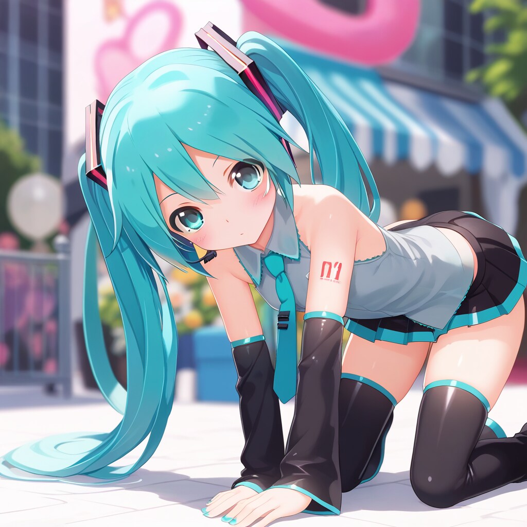 あぴミクっぽい_001 こんにちは。