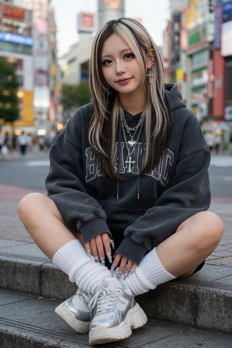 ツートンカラーギャル