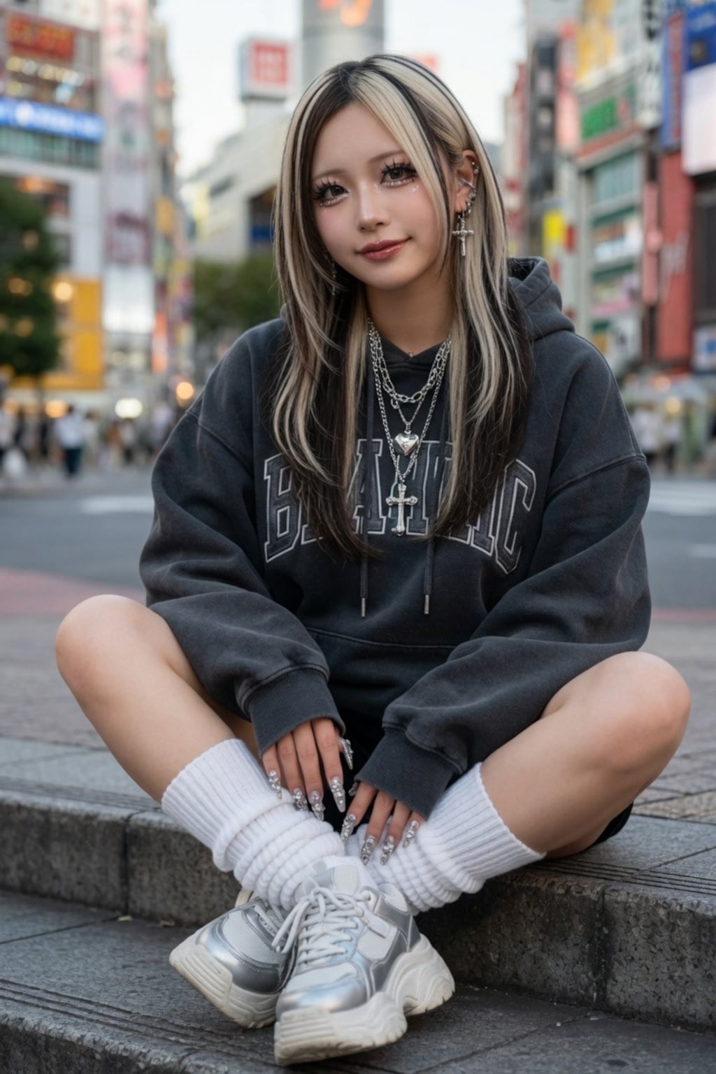 ツートンカラーギャル