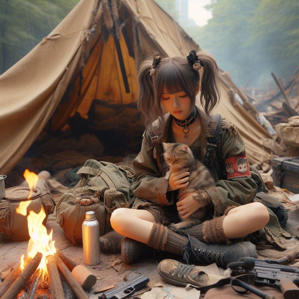 終わりの世界の一人と一匹