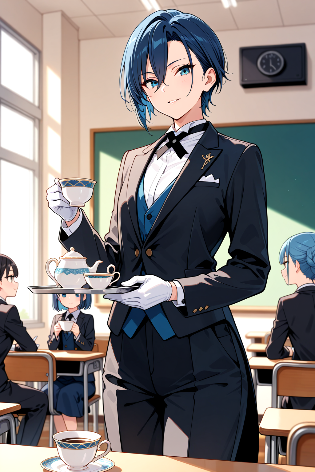 文化祭で執事役をやらされた青木先生