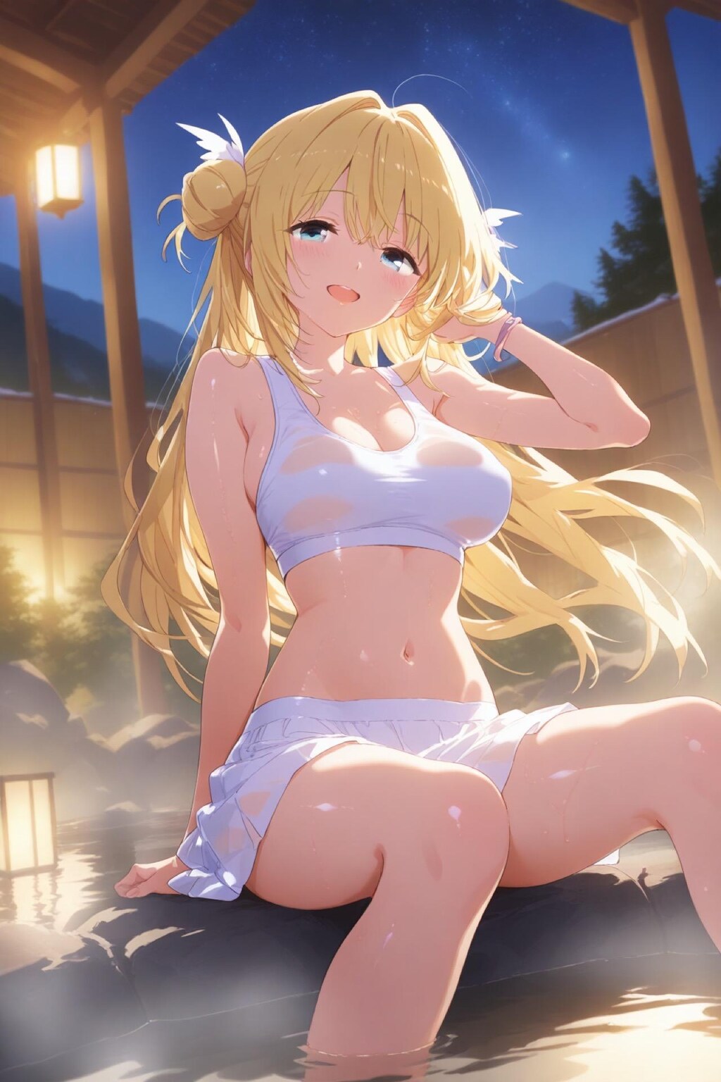 今夜は冷えるし、一緒に入ろっか♪