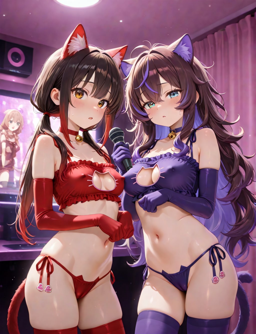 その２  猫下着の女の子