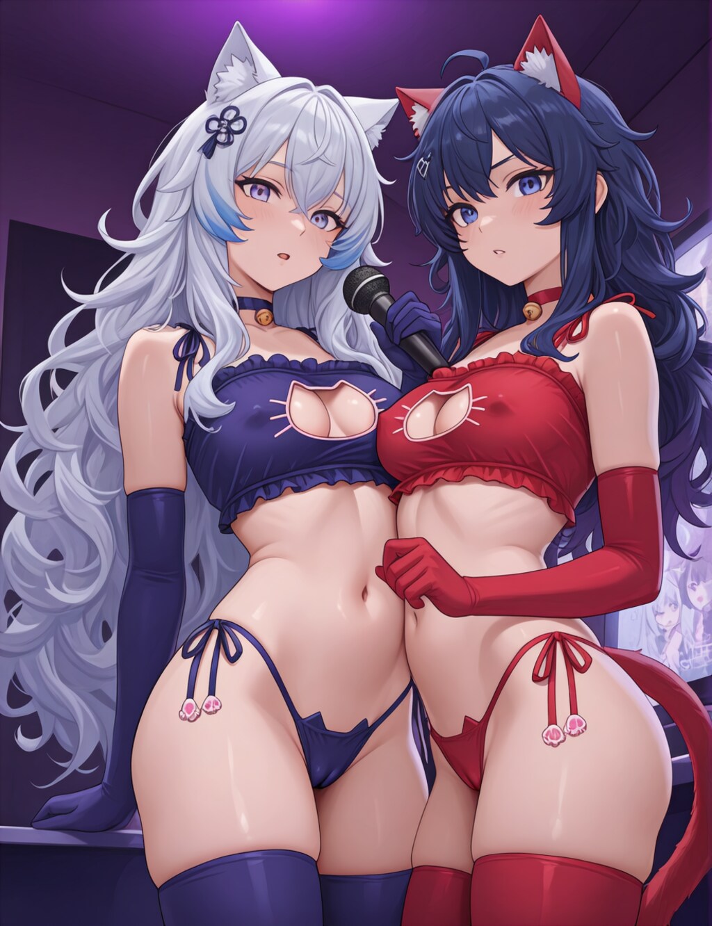 その２  猫下着の女の子
