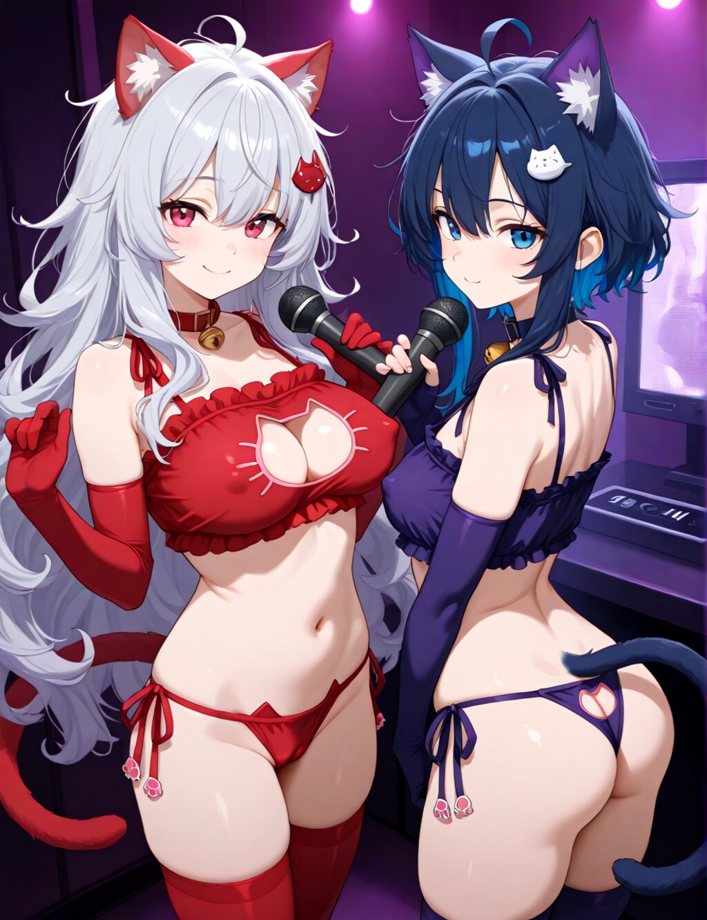 その２  猫下着の女の子