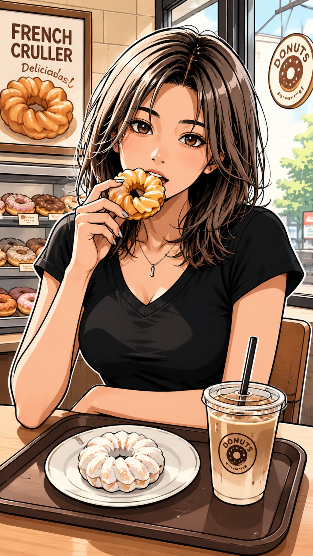 久々にドーナツ食べた（クールちゃん）