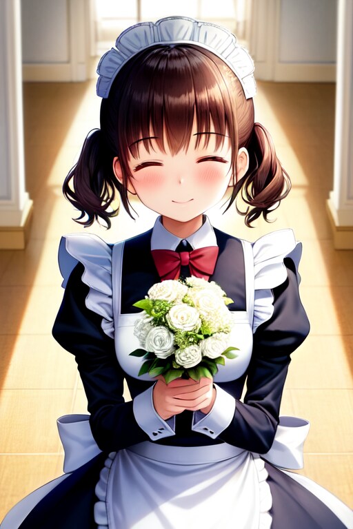 メイドさんに花束を