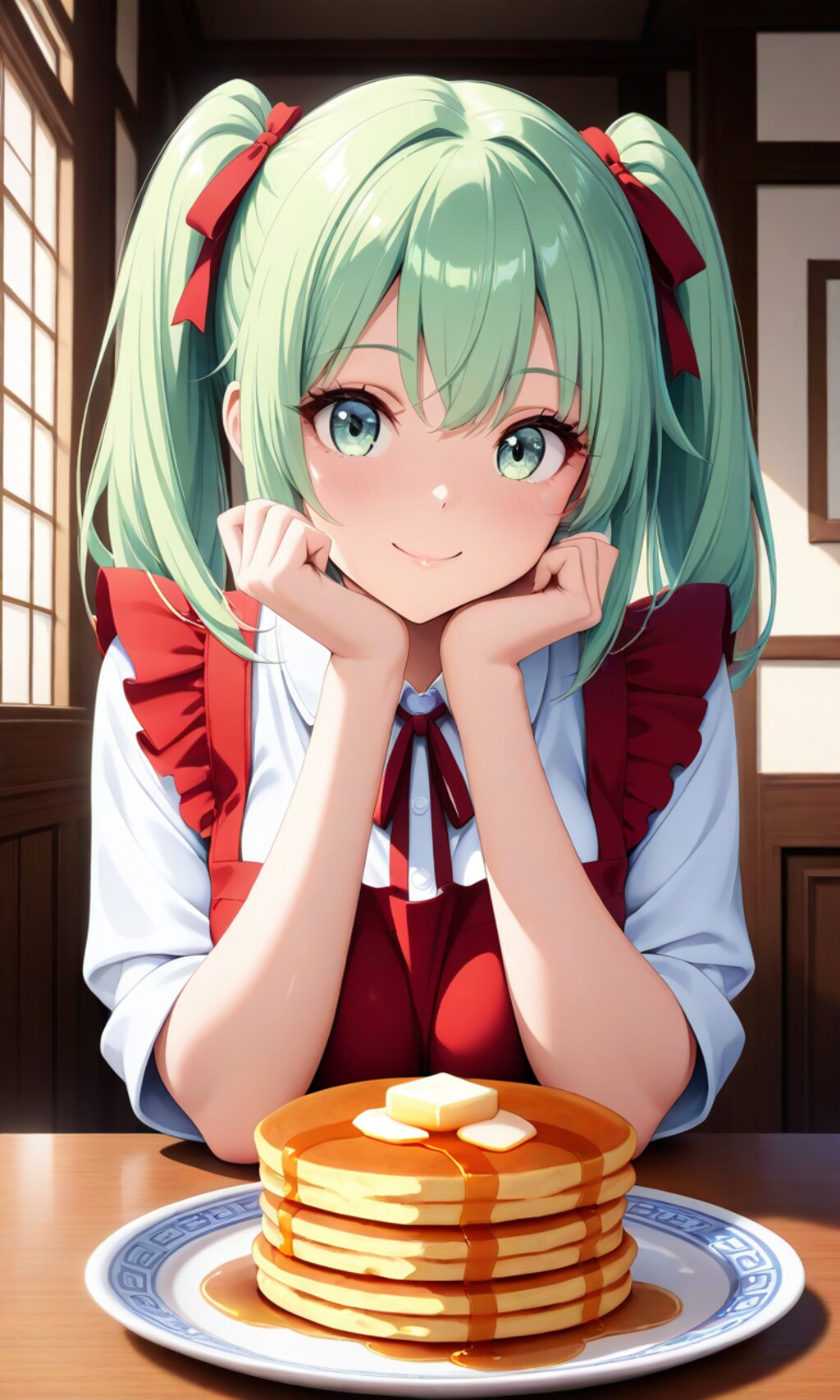 いっぱいパンケーキを作ってあげるわね✨