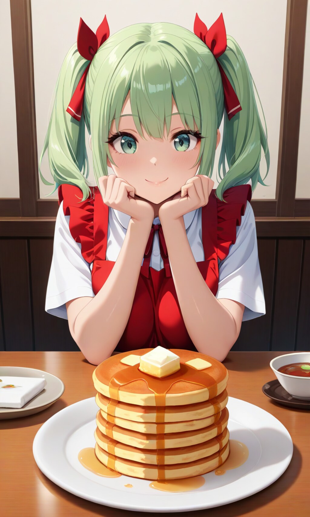 いっぱいパンケーキを作ってあげるわね✨