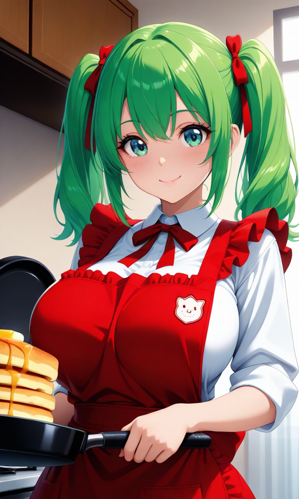 いっぱいパンケーキを作ってあげるわね✨