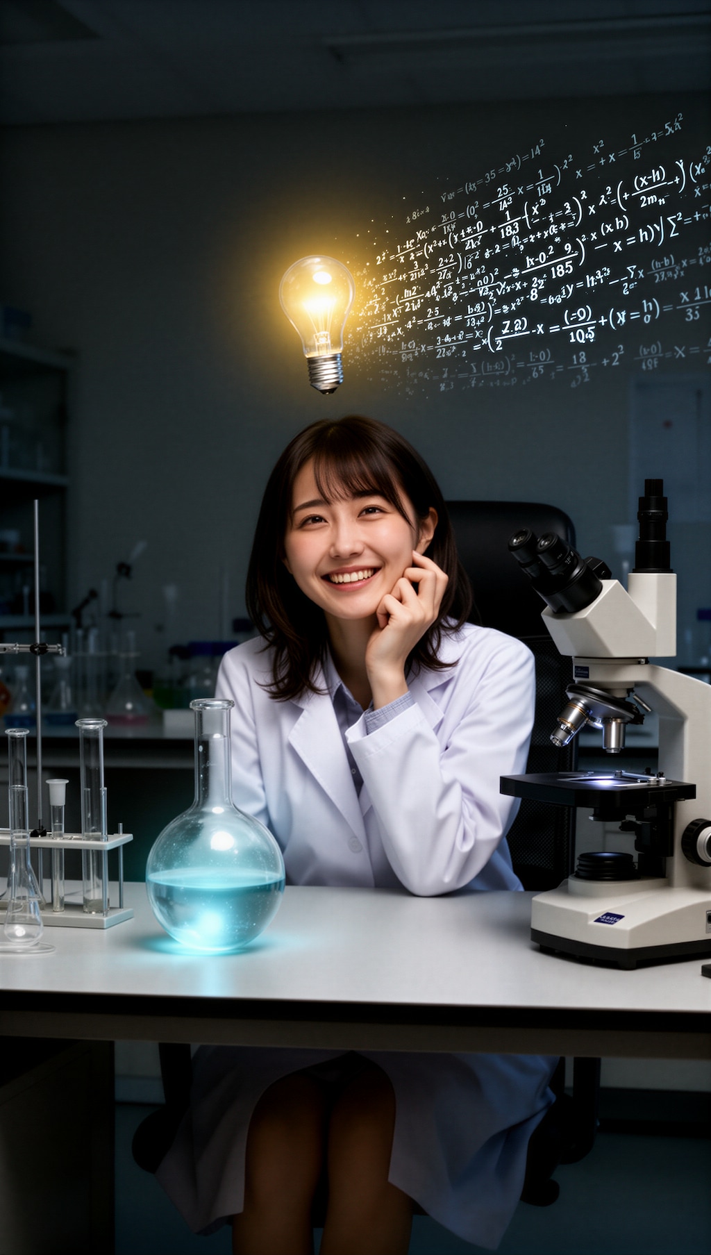 何かひらめいた女の子