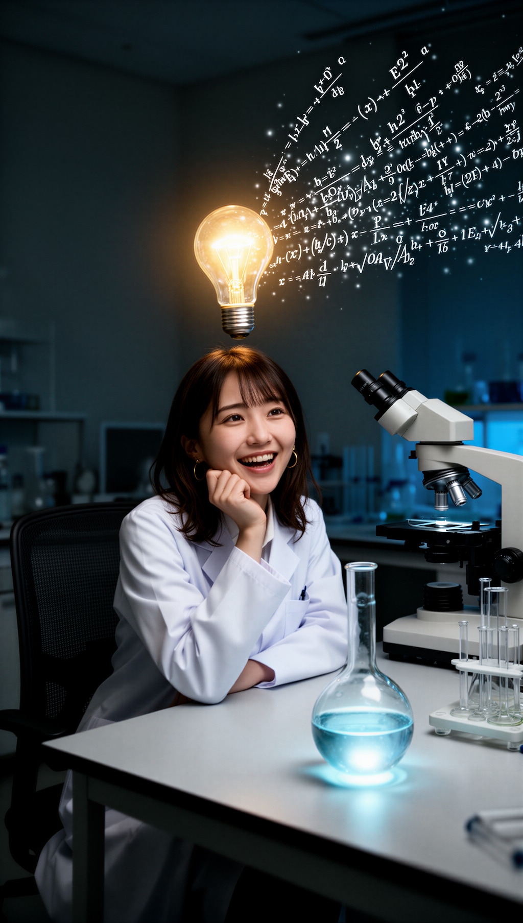 何かひらめいた女の子