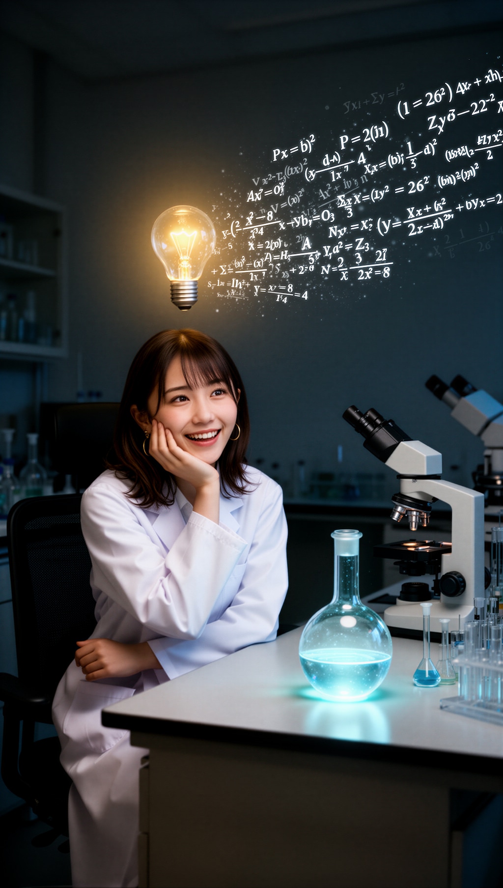 何かひらめいた女の子