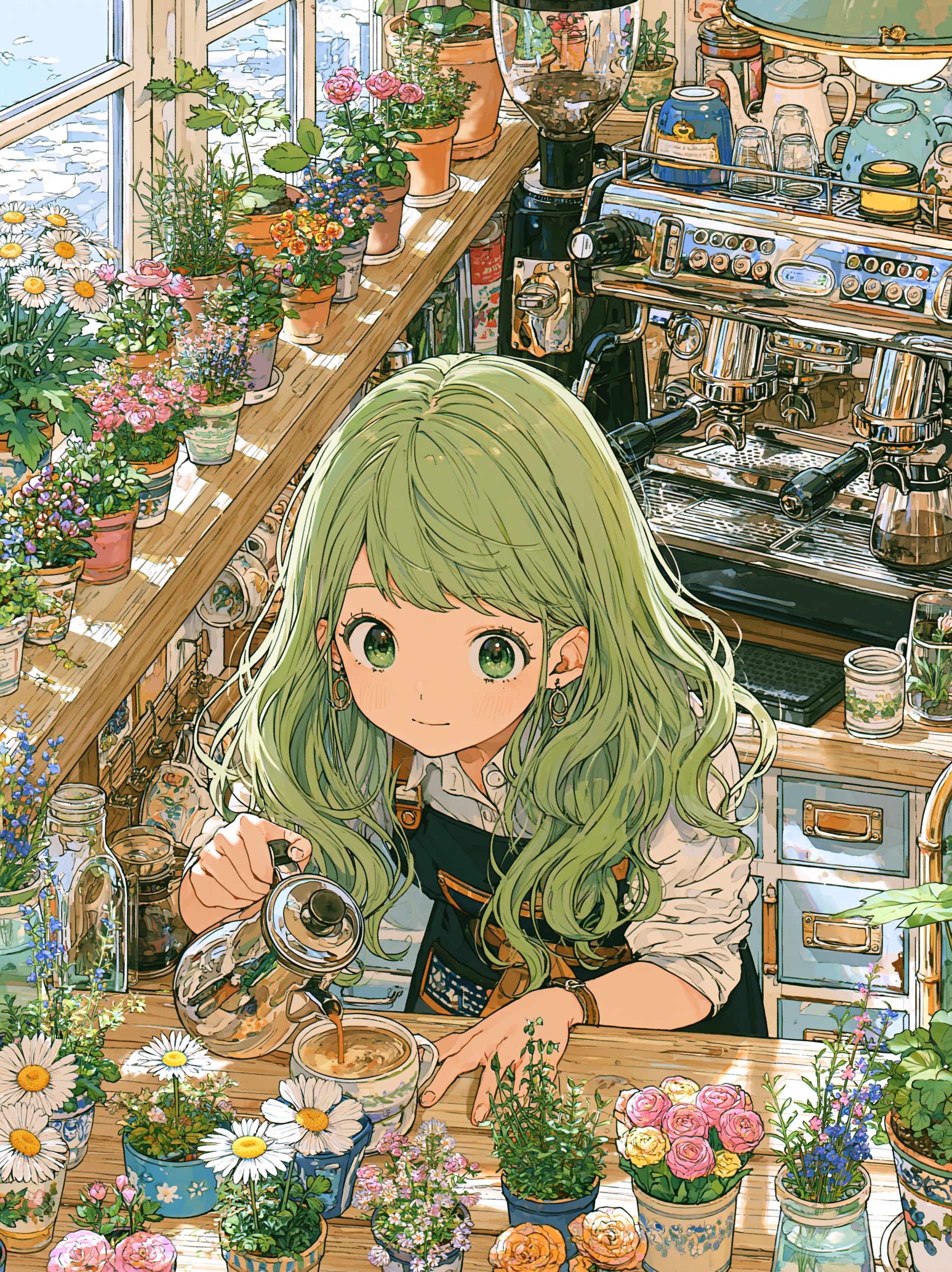 コーヒーが落ちてゆく