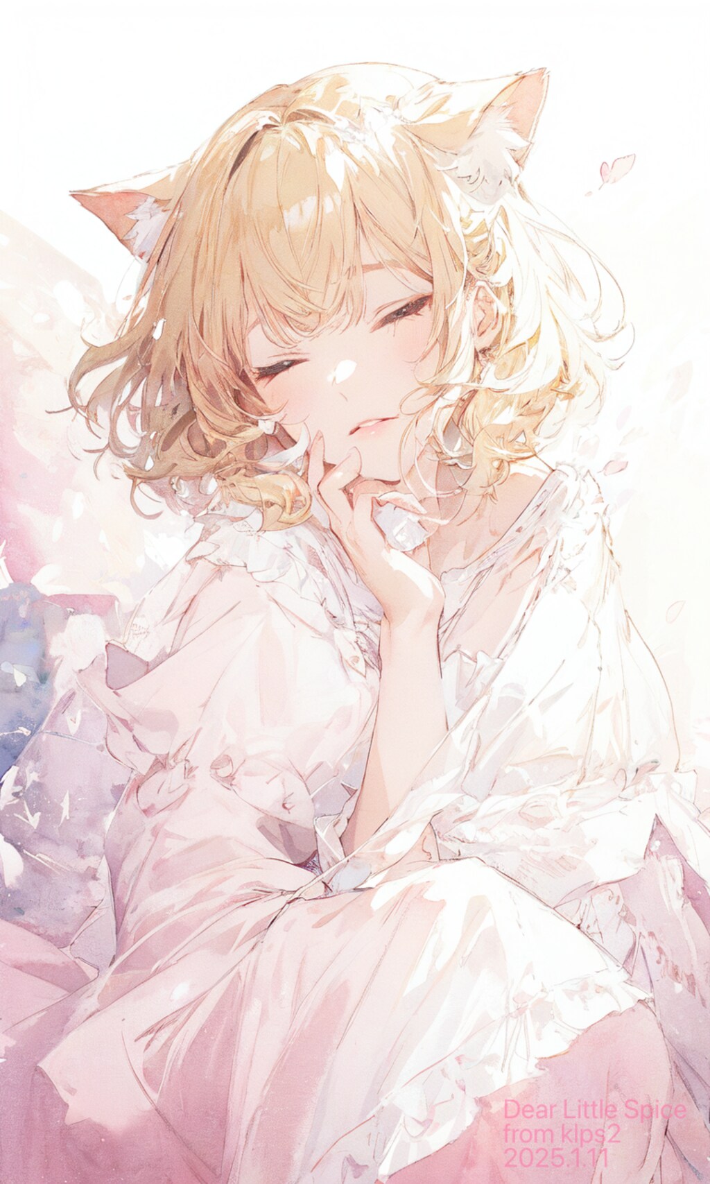 Little Spice様の猫娘さんを描かせていただきました
