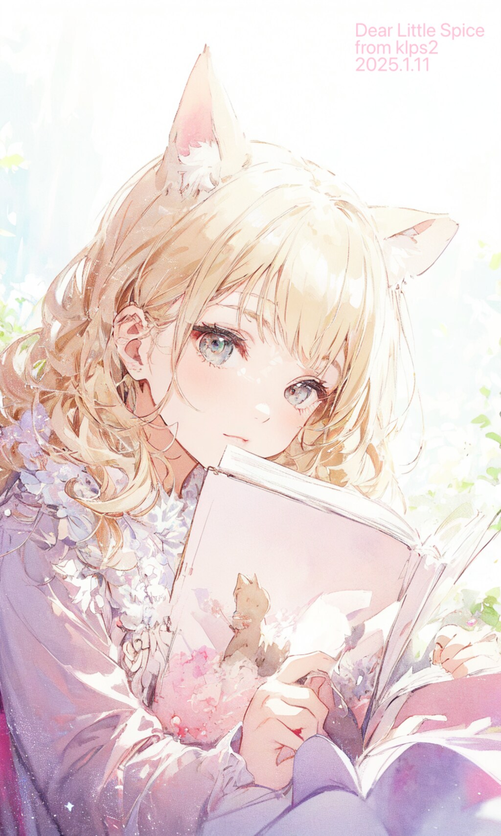 Little Spice様の猫娘さんを描かせていただきました