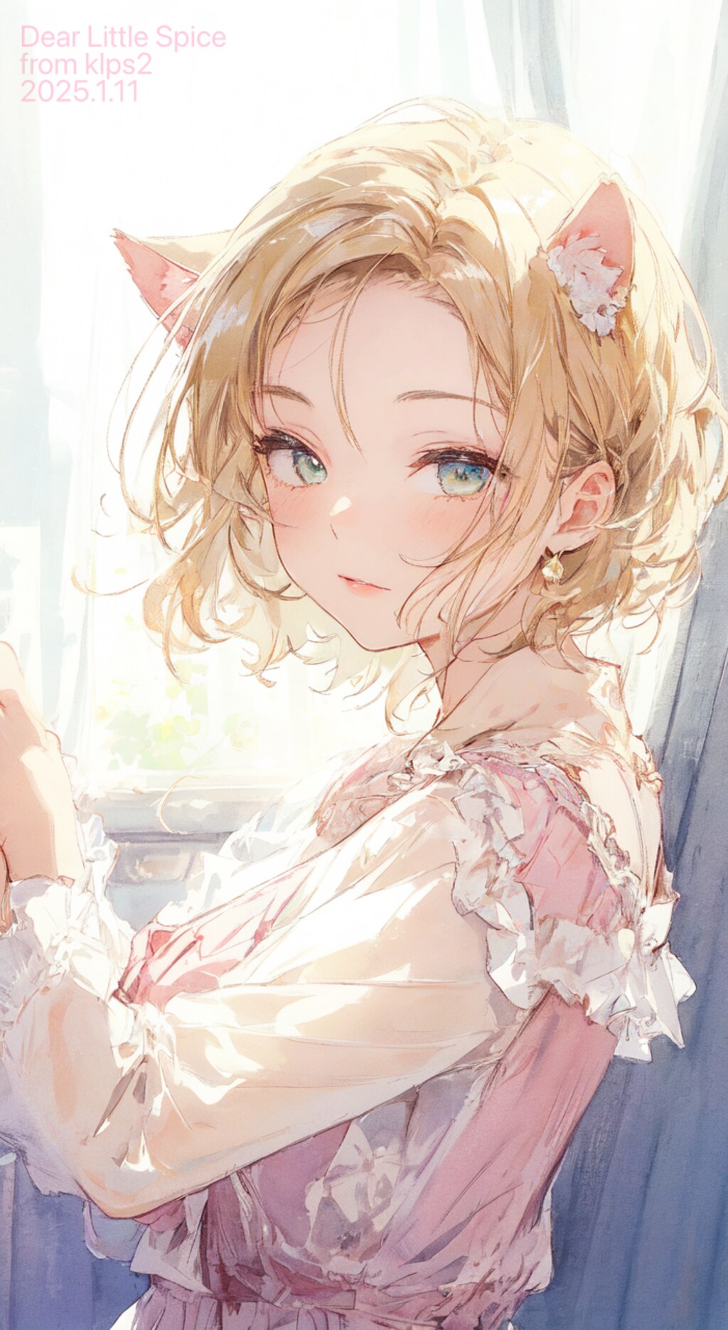 Little Spice様の猫娘さんを描かせていただきました