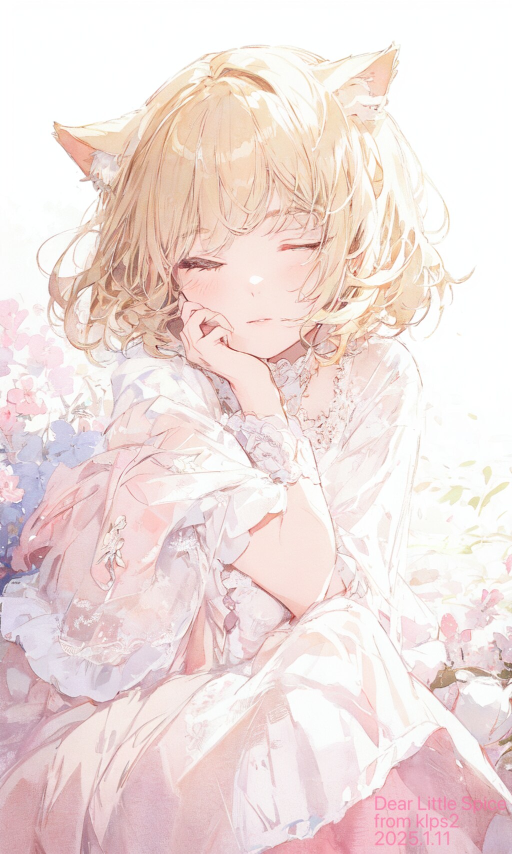 Little Spice様の猫娘さんを描かせていただきました