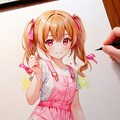 さとみんが描いた水彩画風のさとみん 4枚目