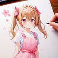 さとみんが描いた水彩画風のさとみん 2枚目