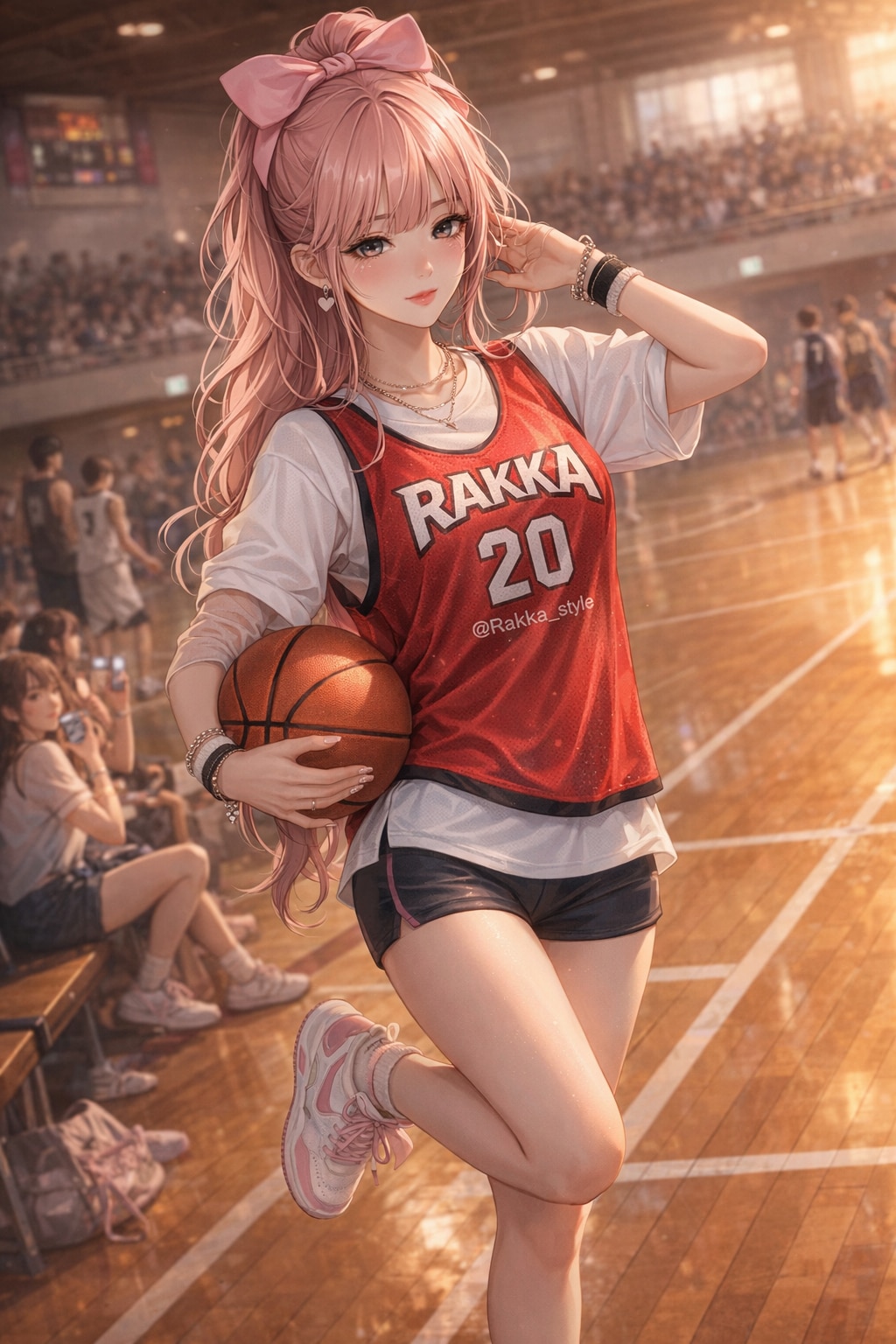 落果ちゃんは、得点より視線を奪いにいくのですッ♡